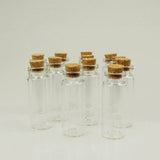 Mini Corked Jar Tube Bottle Favor Souvenir, 12-Piece