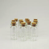 Mini Corked Jar Tube Bottle Favor Souvenir, 12-Piece