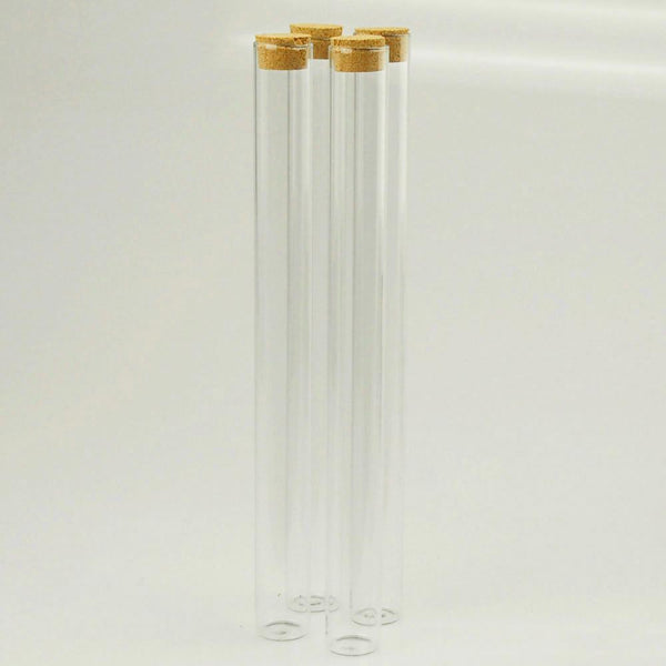 Mini Corked Jars Tube Bottle Favors, 12-Piece, 9-inch