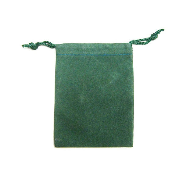 Velvet Jewelry Pouch Gift Bags, 25-Piece, 3-inch x 4-inch, Green
