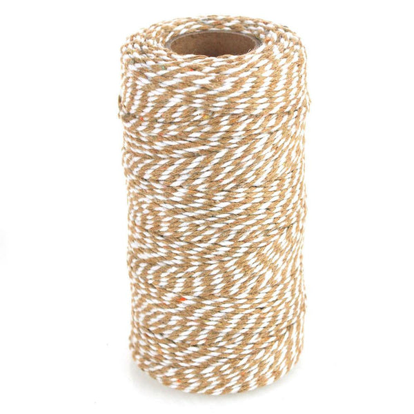 Cotton Bakers Twine Ribbon, 10 Ply, 100 Yards, Natural
