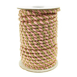 Twisted Cord Rope 2 Ply, 6mm, 25-yard, Gold Trim