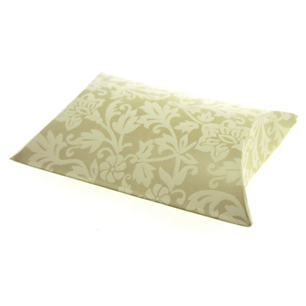 Damask Embossed Favor Boxes, 4-1/2-Inch, 12-Piece, Pillow