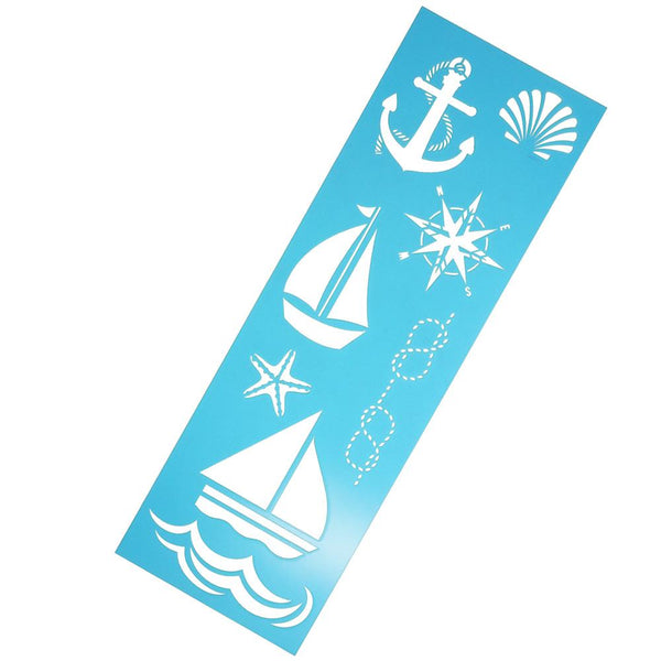 Multi-Media Laser Cut Nautical Stencil, 18-Inch