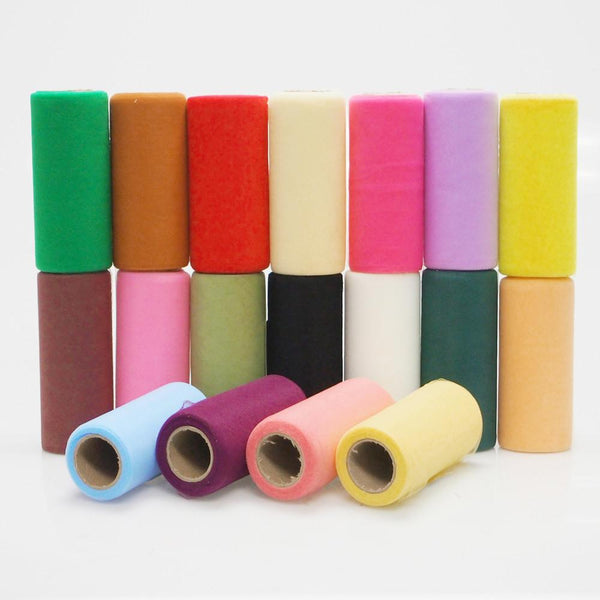 Premium American Tulle Spool Roll, Made in the USA, 6-Inch, 25 Yards