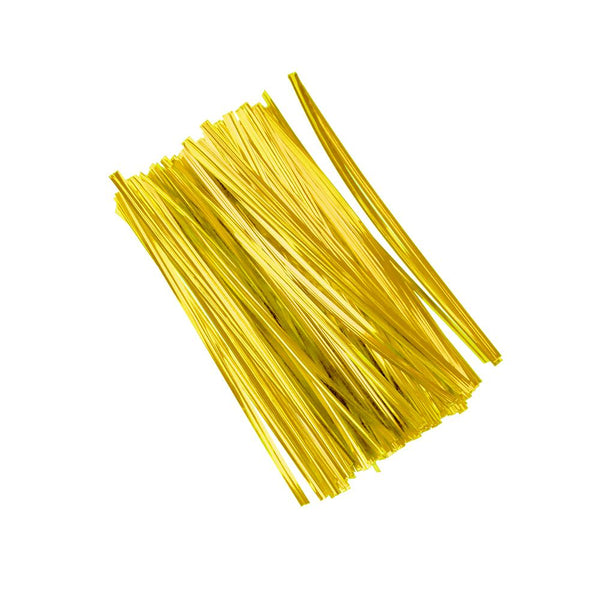 Metallic Craft & Treats Twist Ties, 4-3/4-Inch, 500-Count, Gold