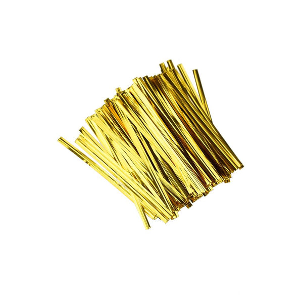 Metallic Craft & Treats Twist Ties, 3-Inch, 700-Count, Gold