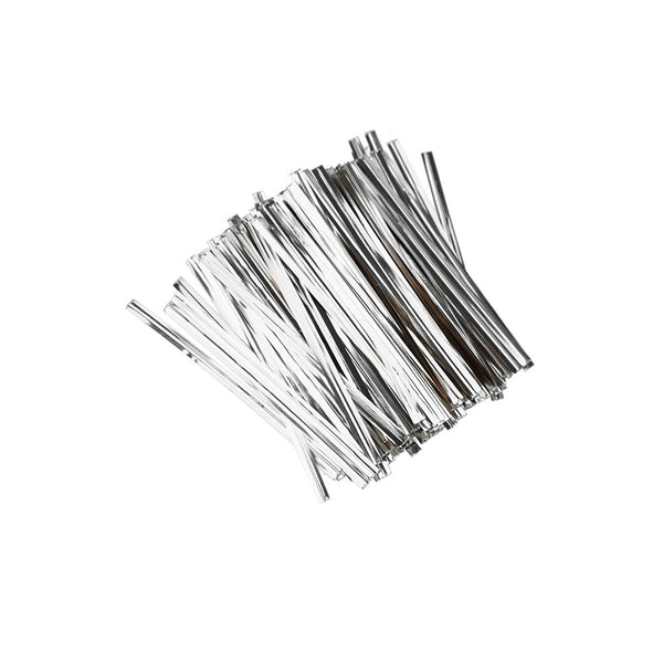 Metallic Craft & Treats Twist Ties, 3-Inch, 700-Count, Silver