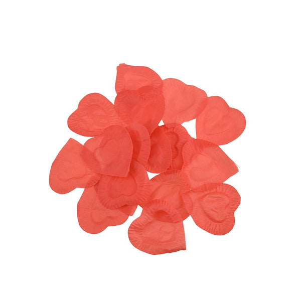 Romantic Artificial Silk Heart Petals, 2-1/4-Inch, 200-Count, Red