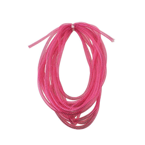 Iridescent Craft Mesh Tube, 10-Yard, Magenta