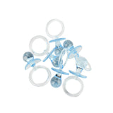 Baby Shower Pacifier Party Favors, 2-1/2-Inch, 6-Count, Blue