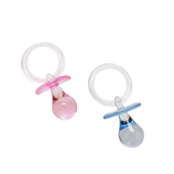 Baby Shower Pacifier Party Favors, 2-1/2-Inch, 6-Count, Blue