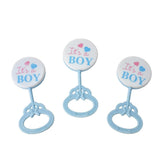 Baby Shower Baby Rattle Party Favors, 3-1/2-Inch, 3-Count