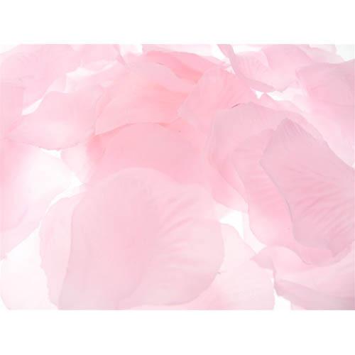 Solid Faux Rose Petals Table Confetti, 400-Piece, Light Pink