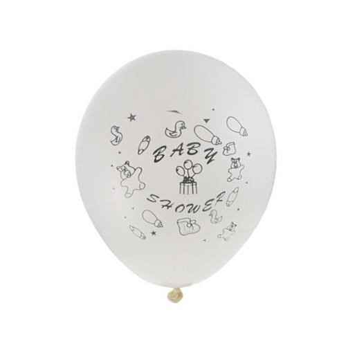 Latex Balloons Baby Shower, Toys, 12-inch, 12-Piece, White