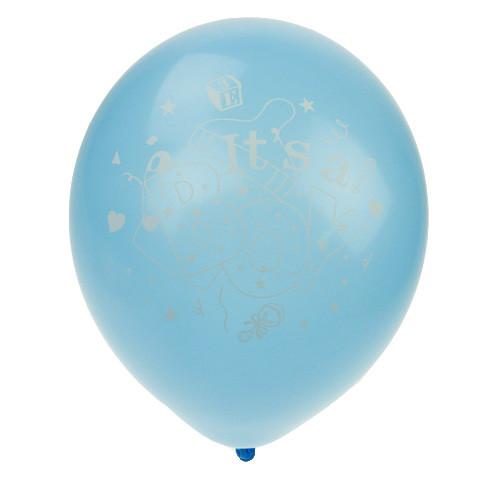 Latex Balloons Baby Shower, Its A Boy, 12-inch, 12-Piece, Blue