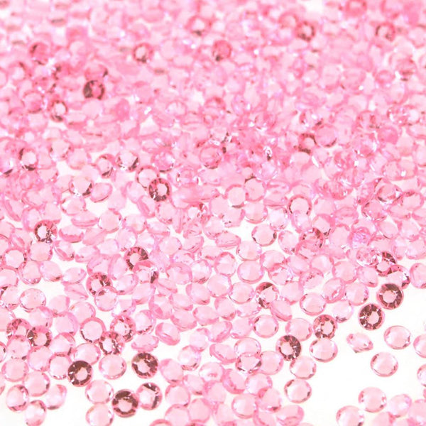 2000 piece Small Gemstone Diamonds Table Confetti, 1/4 carat, Light Pink