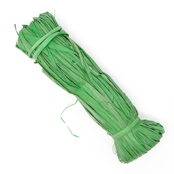 Small Raffia Grass Bundle, Lime, 50-Grams