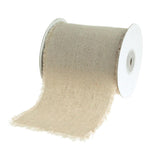 Natural Linen Ribbon Fringe Edge, 5 Yards