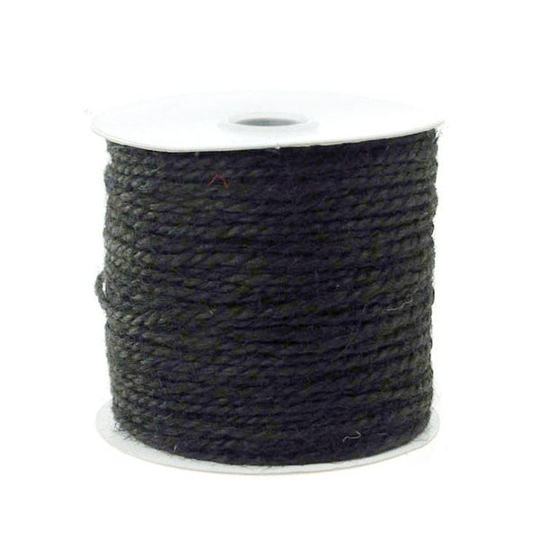 Jute Twine Cord Rope Ribbon, 1/16-Inch, 100 Yards, Black