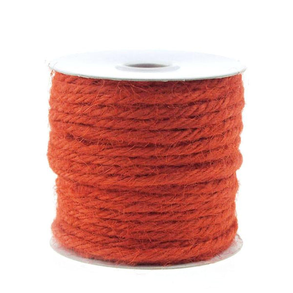 Jute Twine Cord Rope Ribbon, 1/8-Inch, 25 Yards, Red