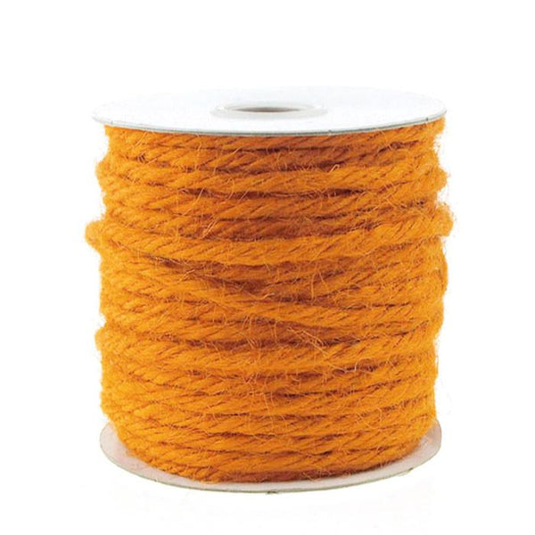 Jute Twine Cord Rope Ribbon, 1/8-Inch, 25 Yards, Orange