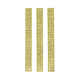 Rhinestone Gems Sticker Strips, 7-3/4-Inch, 3-Count