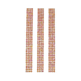 Rhinestone Gems Sticker Strips, 7-3/4-Inch, 3-Count