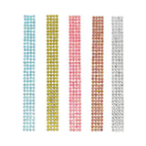 Rhinestone Gems Sticker Strips, 7-3/4-Inch, 3-Count