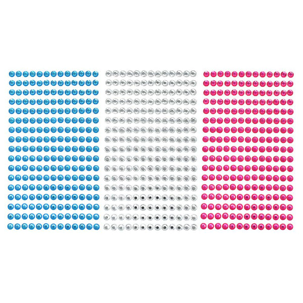 Rhinestone Gems Sticker Strips, 1/4-Inch, 17-Count