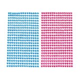 Rhinestone Gems Sticker Strips, 3/16-Inch, 22-Count