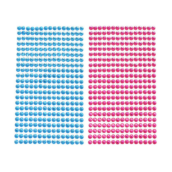 Rhinestone Gems Sticker Strips, 3/16-Inch, 22-Count