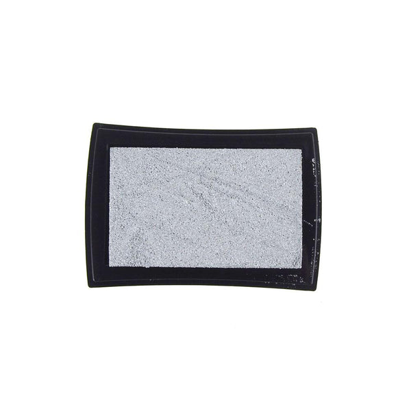 Stamp Ink Pad, 3-Inch, Metallic Silver