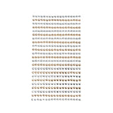 Rhinestone Gems Sticker Strips, 1/8-Inch, 23-Count