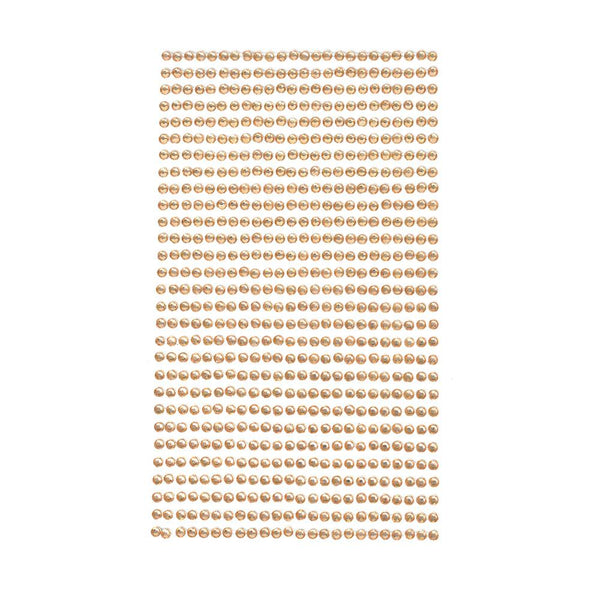 Rhinestone Gems Sticker Strips, Amber, 3/32-Inch, 29-Count