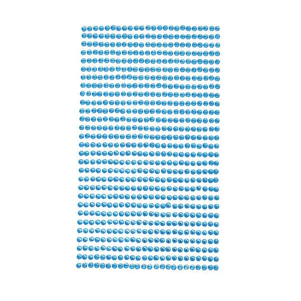 Rhinestone Gems Sticker Strips, Aqua, 3/32-Inch, 29-Count