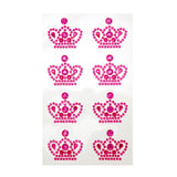Royal Crown Adhesive Rhinestone Stickers, 8-Count
