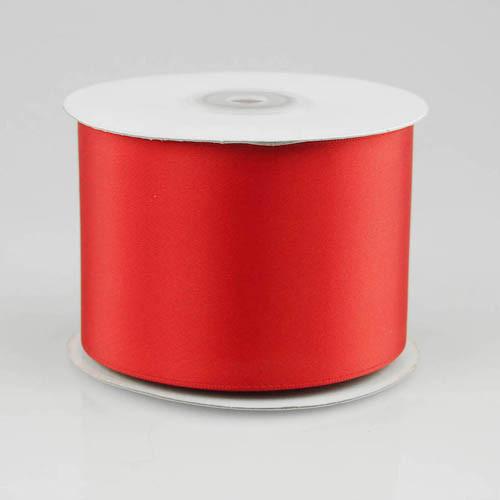 Double Faced Satin Ribbon, 2-1/2-inch, 25-yard, Red