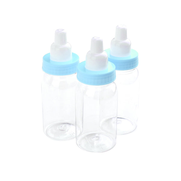 Mini Bottle Baby Shower Favors, 4-1/4-Inch, 3-Count, Blue