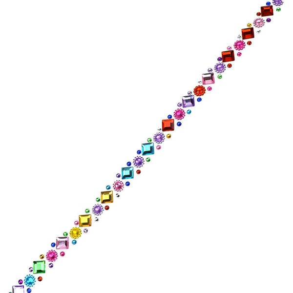 Bling Embellishment Craft Tape Roll, 19-1/2-Inch, Gem Medley
