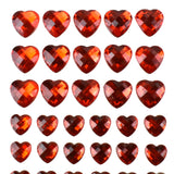 Heart Shaped Rhinestone Stickers, Assorted Sizes, 54-Count
