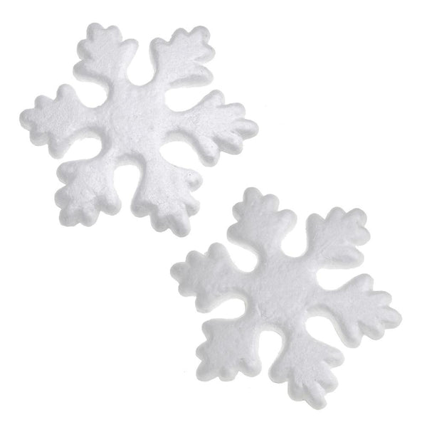 Snowflakes Polyfoam DIY Project, 6-Inch, White, 2-Piece