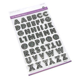 Alphabet Foil Studded Stickers 3D, 50-count