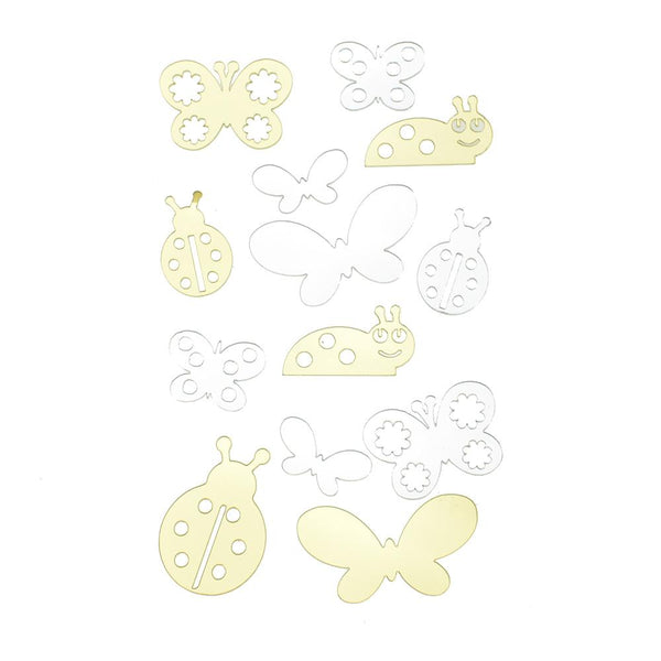 Mini Critters Reflective Stickers, 13-Piece