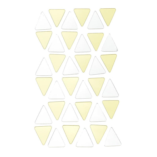 Mini Triangles Reflective Stickers, 36-Piece