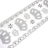 Royal Crown Gem Rhinestone Art Stickers, 12-Piece