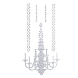 Chandelier Gem Art Pearl Craft 3D Stickers, 5-Piece