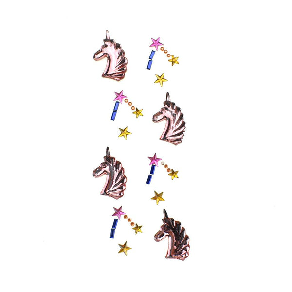 Unicorn Bling Gem Accent Stickers,12-Piece