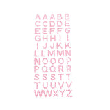 Beaded Pearl Alphabet Letter Stickers, 1/2-Inch, 55-Piece