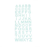 Beaded Pearl Alphabet Letter Stickers, 1/2-Inch, 55-Piece